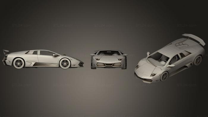 Автомобили и транспорт (Ламбо Lp670, CARS_0398) 3D модель для ЧПУ станка